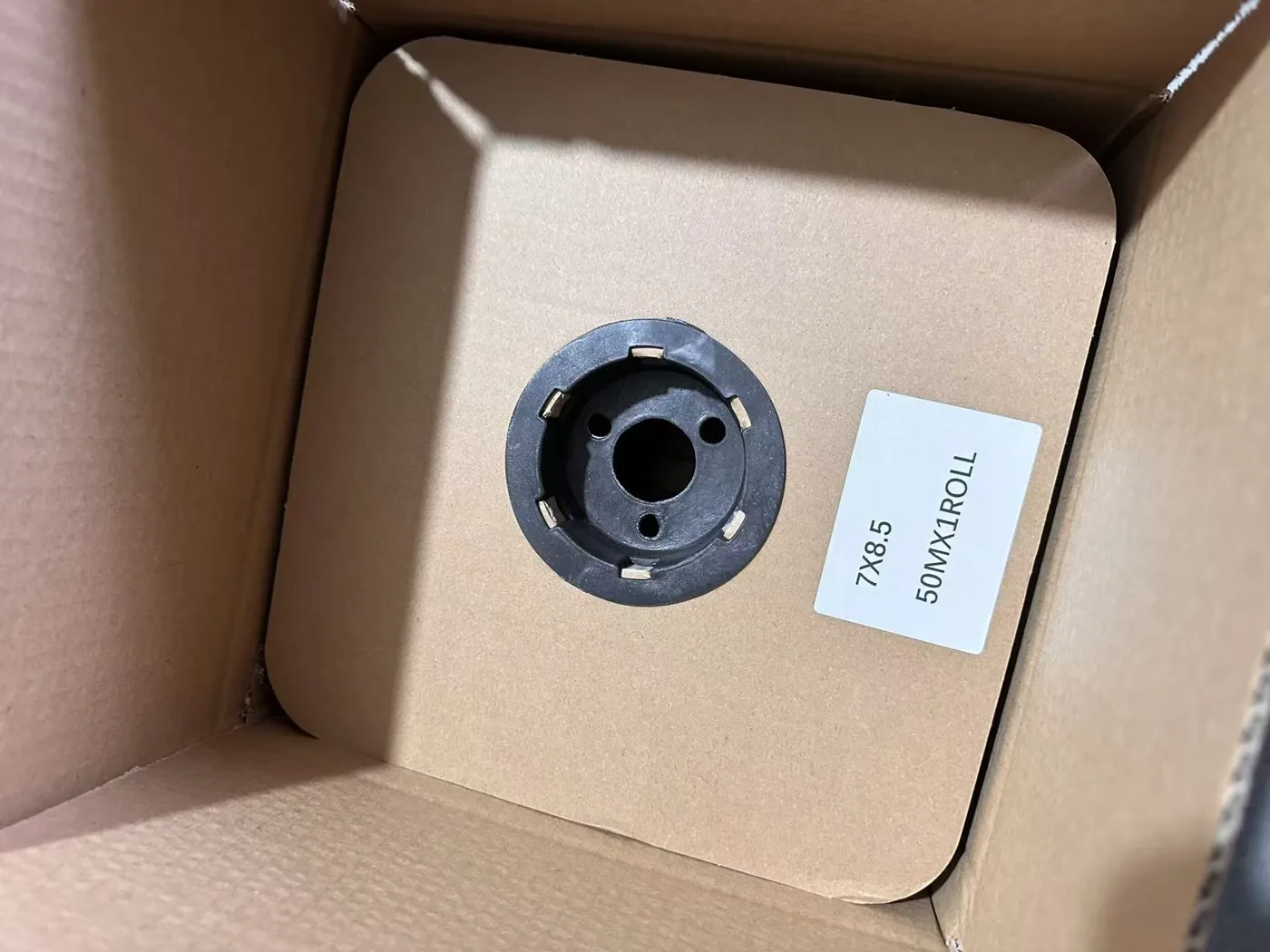 Custom weatherstrip packaging with roll size label and carton packing