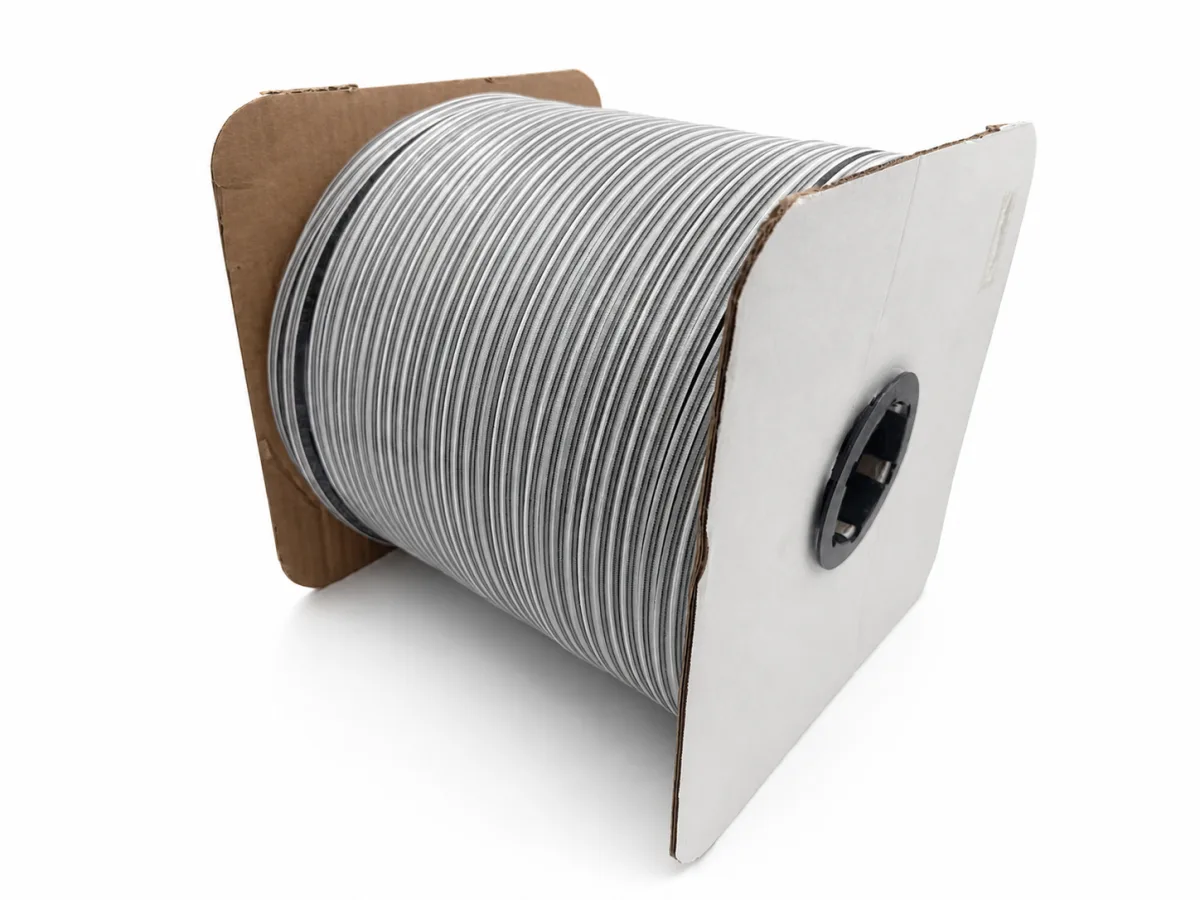Custom wool pile wound on a bulk spool